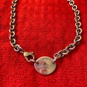Tiffany Return to Tiffany Oval Tag Necklace Sterling Silver
